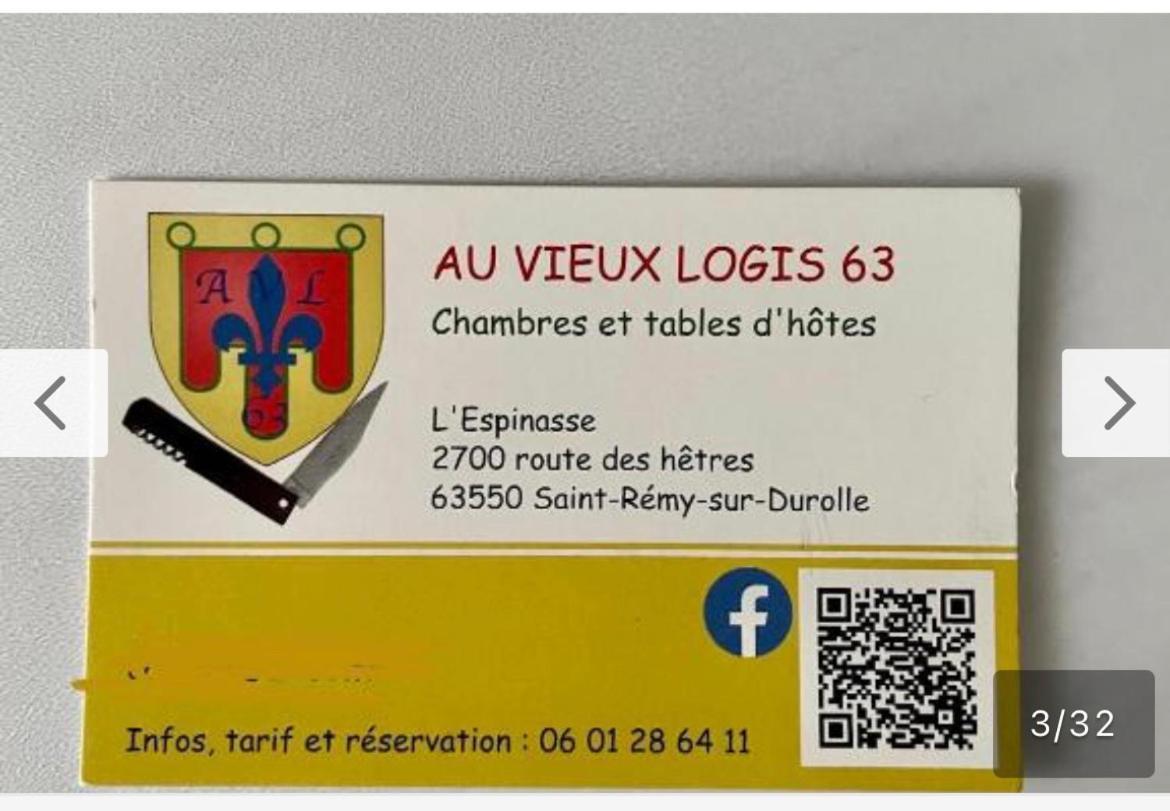 Au Vieux Logis 63 Bed & Breakfast Saint-Remy-sur-Durolle Luaran gambar